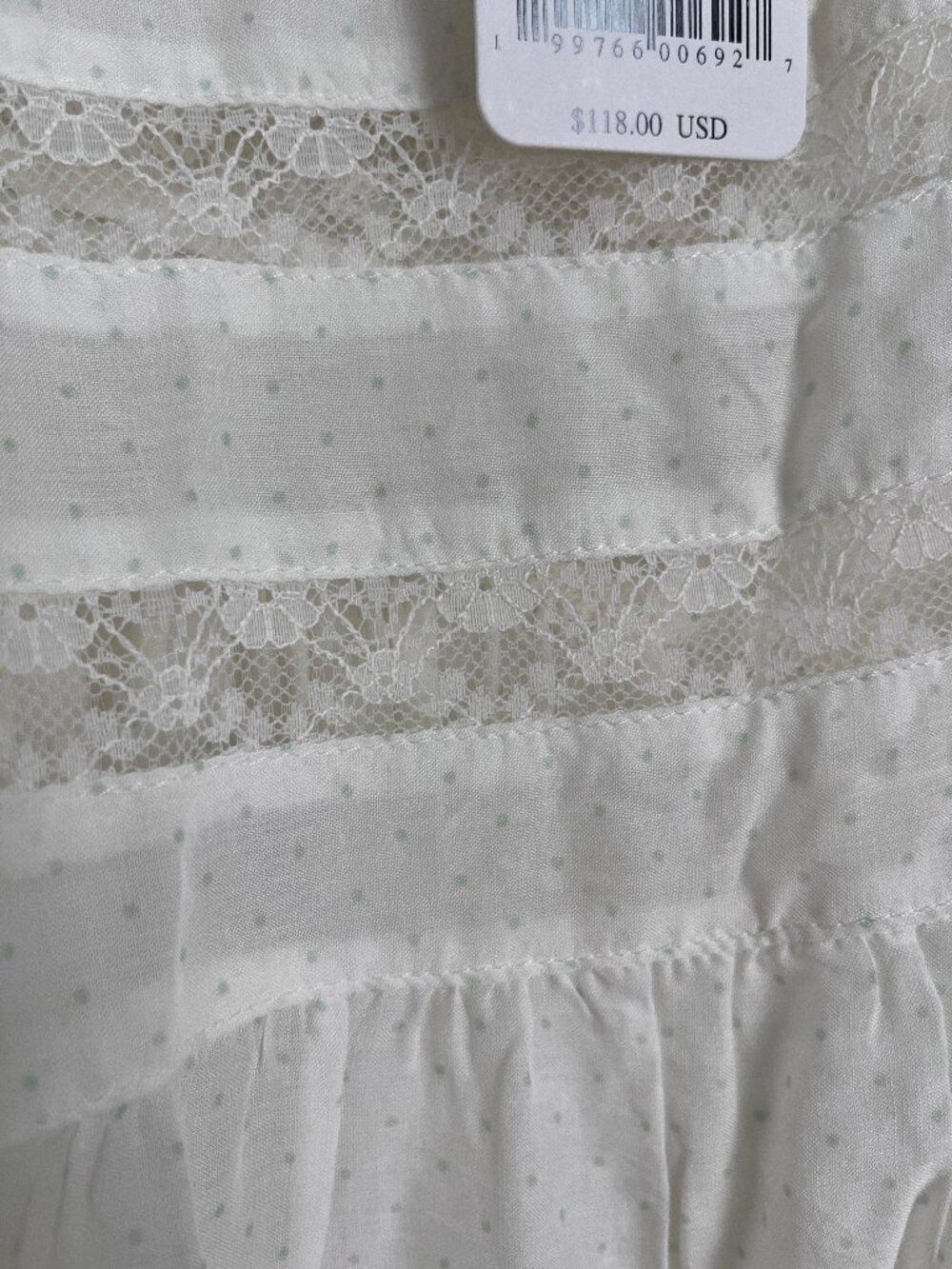 Free People Voile and Lace Midi Slip Dress - Size Large - Picture 10 of 12